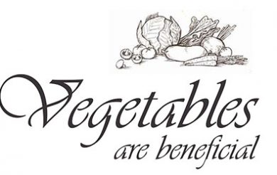 Vegetables are beneficial