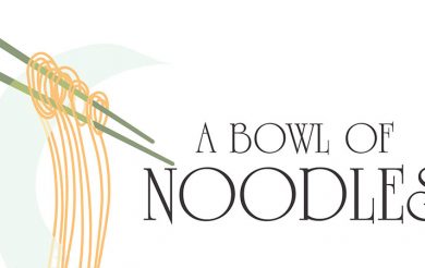 A bowl of noodles