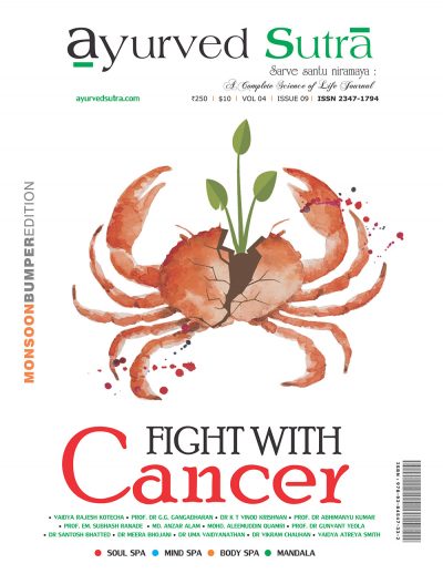 Ayurvedsutra Vol 04 issue 09 1 1 400x518 - Ayurved Sutra : Fight With Cancer