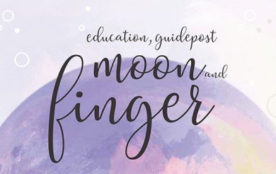 Education, Guidepost , Moon and Finger