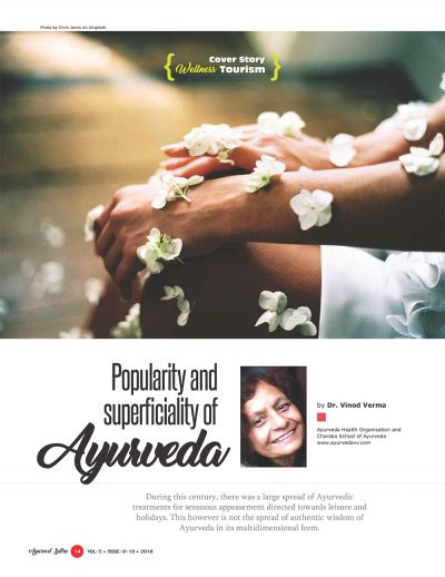 Ayurvedsutra Vol 05 issue 09 10 16 400x518 - Ayurved Sutra : Wellness Tourism