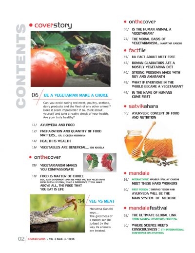 Ayurvedsutra Vol 03 issue 04 4 400x518 - Ayurved Sutra : Vegetarian Vs Non Vegetarian