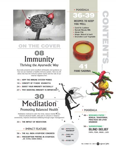 Ayurvedsutra Vol 04 issue 10 7 400x518 - Ayurved Sutra : Immunity : Thriving The Ayurvedic Way