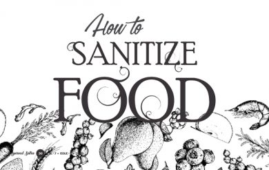How to sanitize Food