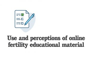 Use and perceptions of online fertility educational material