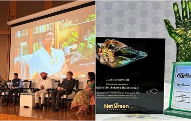 Acharya Balkrishna Receives Top Ayurveda Honour at Earth Awards 2026 in New Delhi