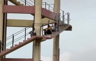 BAMS Students Climb Water Tank Over Uttarakhand Exam Results