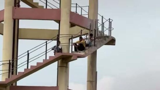 BAMS Students Climb Water Tank Over Uttarakhand Exam Results